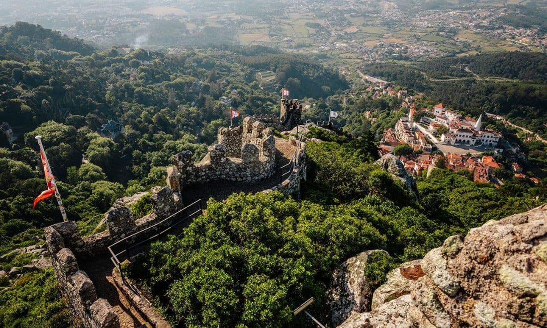 castelo dos mouros visto de cima