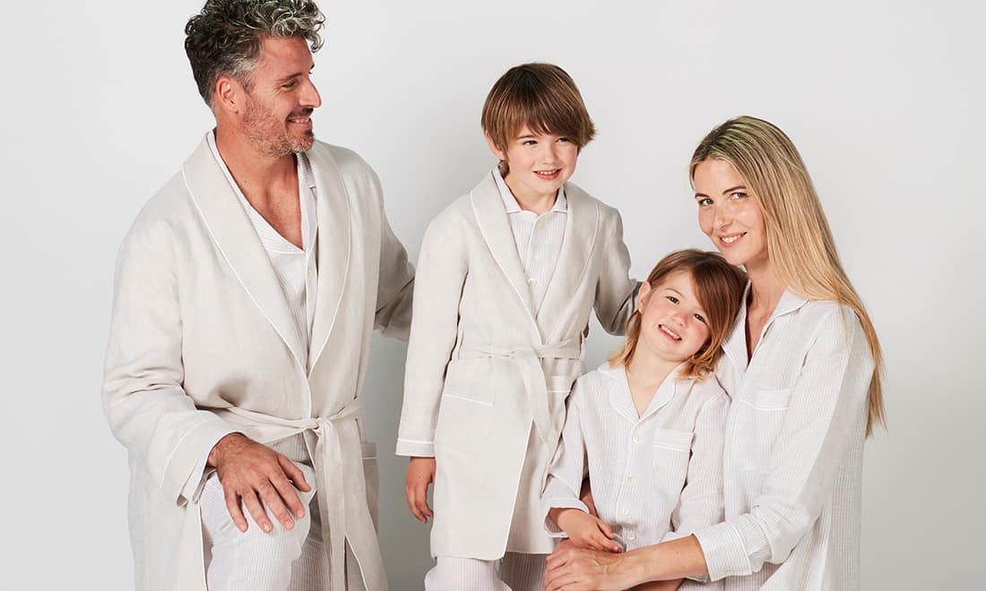 pijamas para toda a familia