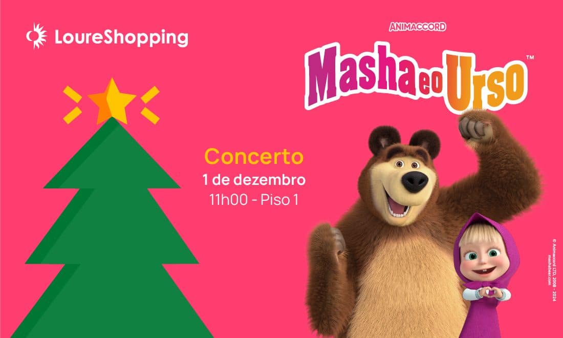 masha e o urso atividades para crianças natal loureshopping