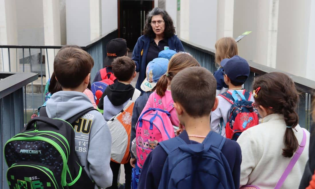 visitas de estudo escolas biodiversidade fluviário de mora entrada alunos