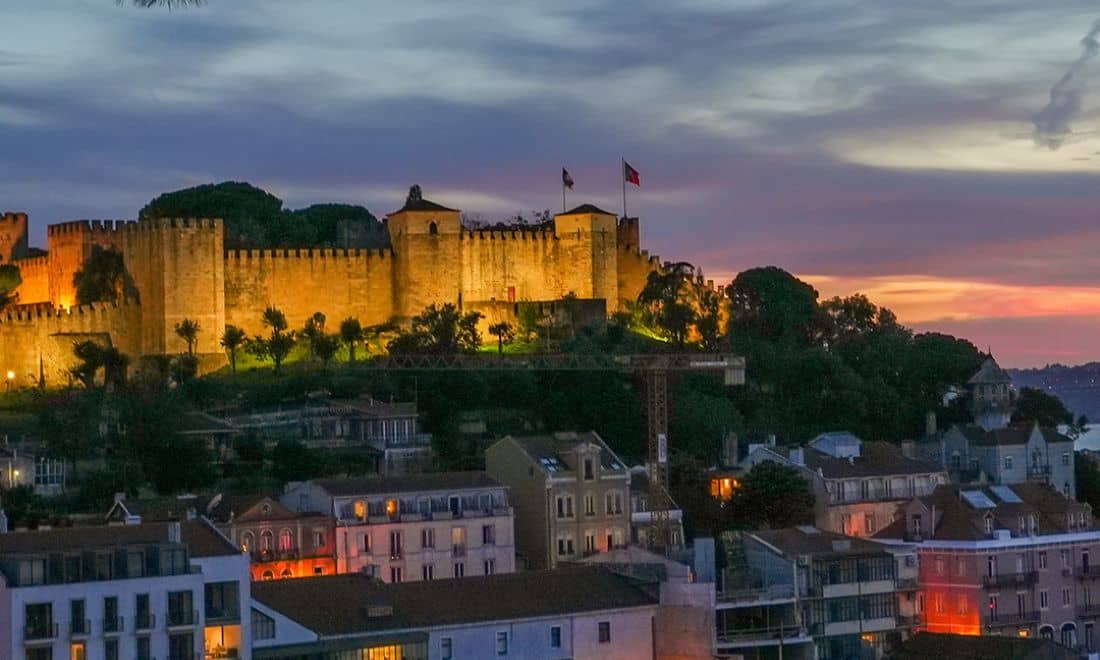 EGEAC Castelo de São Jorge pôr do sol ou noite