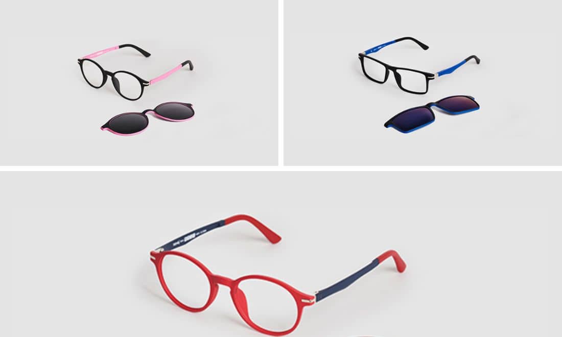 opticalia easy click óculos de sol para crianças