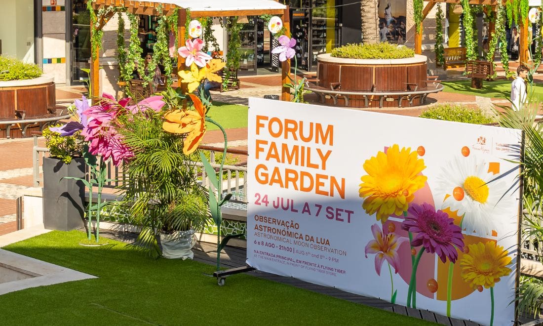 Fórum Algarve Forum Family Garden parque cartaz e espaço