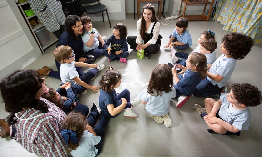 EKUI metodologia de ensino crianças em grupo sala