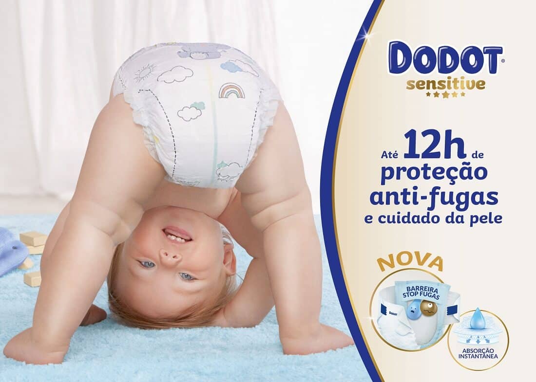 Fraldas Dodot Sensitive bebés antifugas