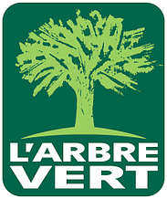 logotipo l'arbre vert vestir o bebé