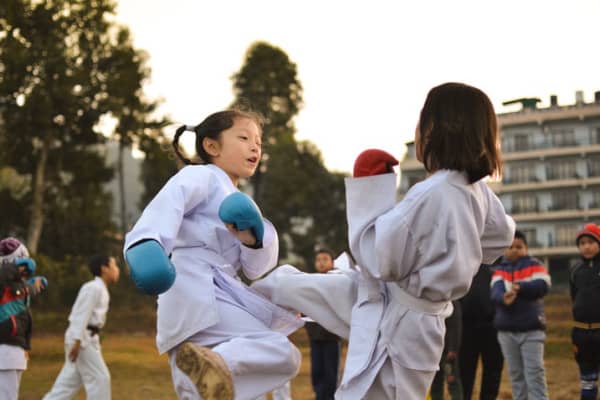 Aula de taewkondo 