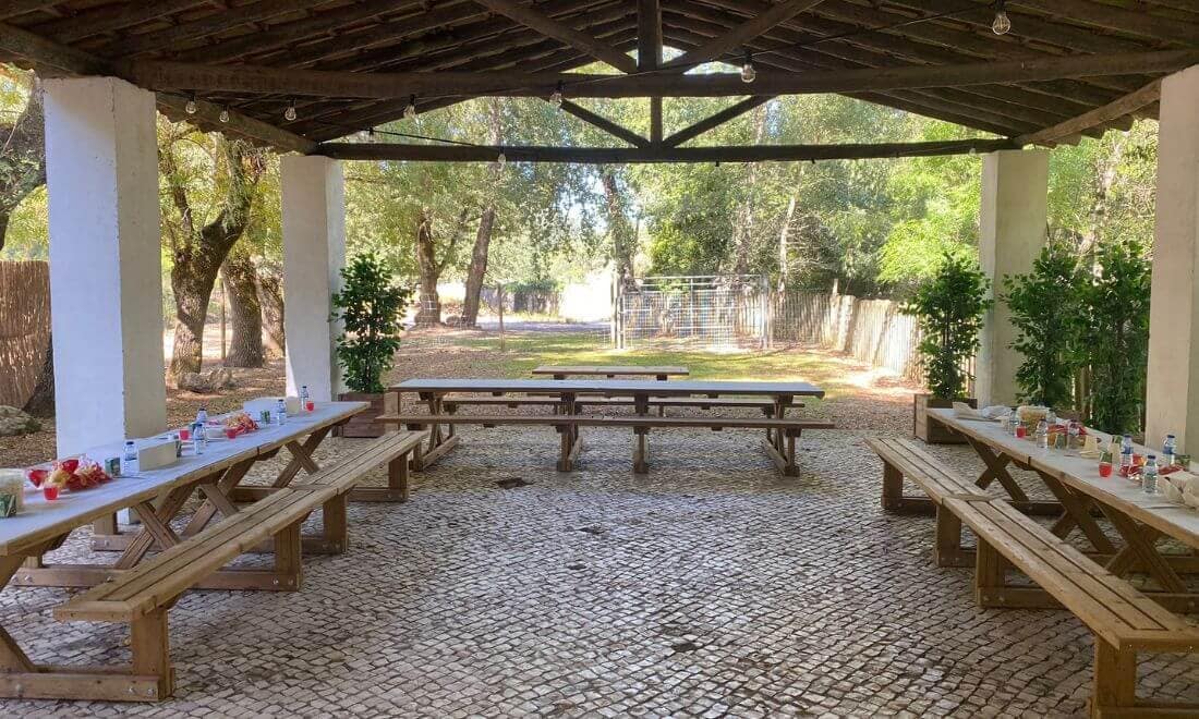 Tapada Nacional de Mafra Festas de Aniversário mesas exterior