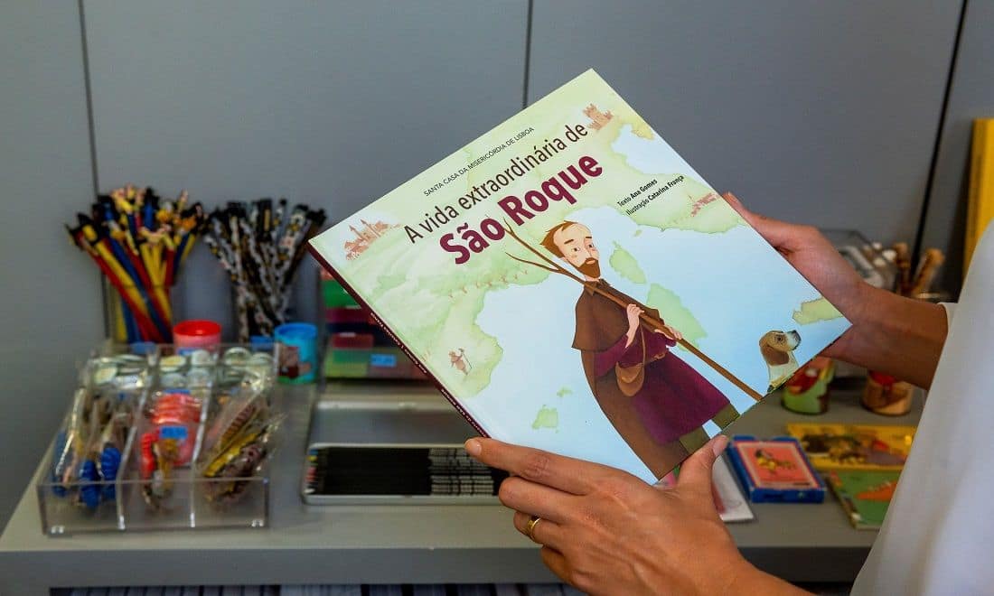 Cutura Santa Casa atividades para crianças livro A vida extraordinária de São Roque capa do livro
