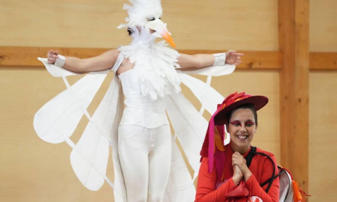 Museu do Oriente teatro infantil teatro para bebés espetáculo A Menina e a Garça personagens