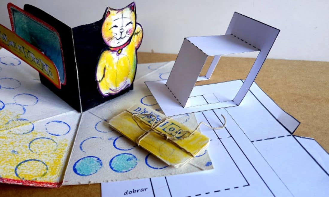 Museu do Oriente oficinas para crianças atividade Se tens um Manekineko, tens tudo atividades em papel