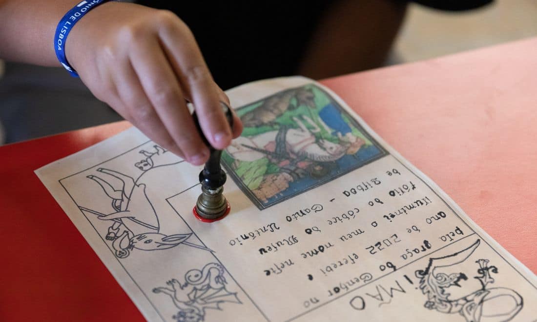 Museu de Lisboa atividades para crianças em Lisboa oficina Scriptorium © EGEAC- Museu de Lisboa, Margarida Macedo Basto
