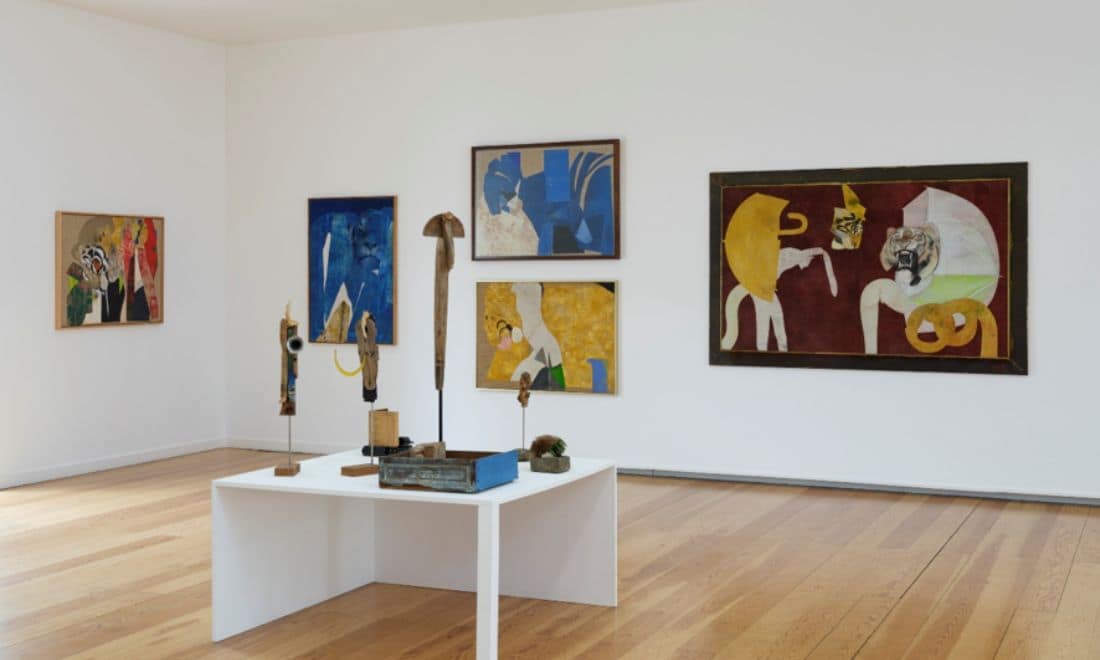 Museu-Atelier Júlio Pomar exposição A cola não faz colagem sala de exposição ©António Jorge Silva_AMJP