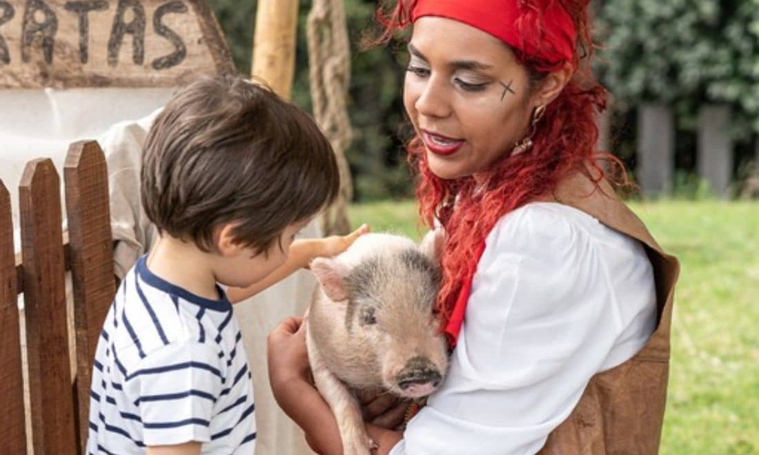SEA LIFE Porto Festival de Verão animais da quinta piratas criança porquinho