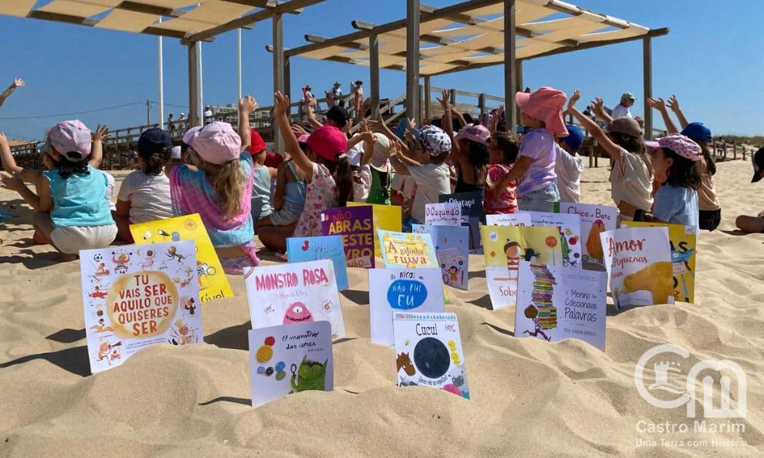 biblioteca vai à praia castro marim livros infantis praias portuguesas